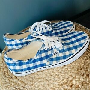Vans Gingham Checked Lace Up Sneakers